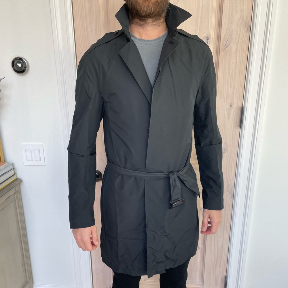 Louis Vuitton men’s black trench